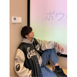Fashion Letter Printing Contrast Color Men's Jacket  Fashion Letter Printing Contrast Color Men's Jacket