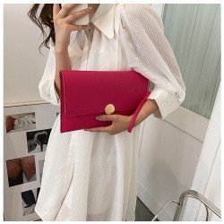 Black Pure Color Simple Clutch Bags