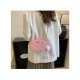  2024 Rhombus Lattice PU Pure Color Shoulder Bags
