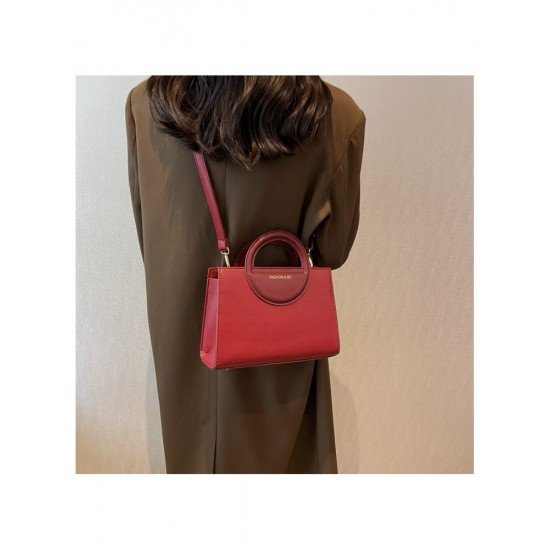 2024 Fashion PU Contrast Color Women's Satchels
