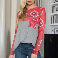  2024 Loose Round Neck Printing Women's T-Shirt