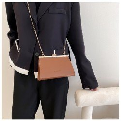  2024 PU Pure Color Women's Messenger Bag