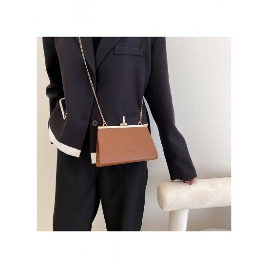  2024 PU Pure Color Women's Messenger Bag