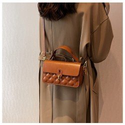 Chic Stylish Rhombus Lattice Black Shoulder Bags