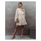  2024 Jacquard Ruffle Women's Long Sleeve Dress