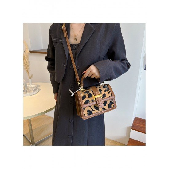  2024 Fashion PU Leopard Print Women's Shoulder Bags
