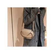  2024 PU Pure Color Shoulder Bag For Women