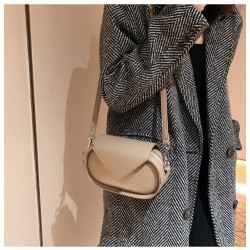  2024 PU Pure Color Shoulder Bag For Women