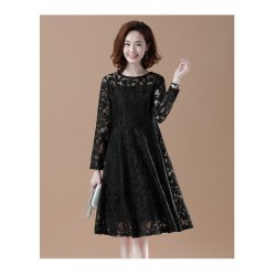 2024 Round Neck Women's Long Sleeve Dress  2024 Round Neck Women's Long Sleeve Dress