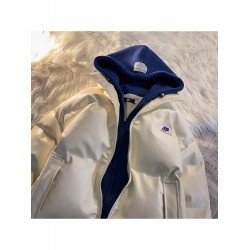 Hooded Collar Patchwork Black Down Coats For Men Hooded Collar Patchwork Black Down Coats For Men