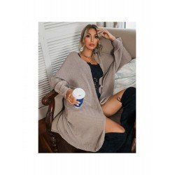 Cozy Solid Bat Sleeve Long Sweater Cardigan Coats Cozy Solid Bat Sleeve Long Sweater Cardigan Coats