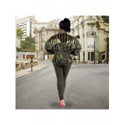 Women's Versatile Camouflage Sequins Denim Jacket  Women's Versatile Camouflage Sequins Denim Jacket