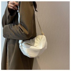 Casual Sports Solid Canvas Shoulder Bags
