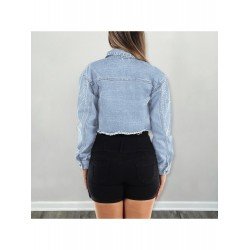 Cool Street Blue Women Denim Jacket Coats Cool Street Blue Women Denim Jacket Coats