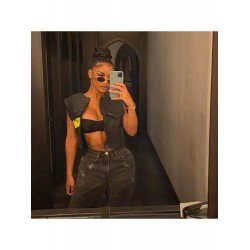 Motorcycle Style Leather Sleeveless Black Jackets Motorcycle Style Leather Sleeveless Black Jackets