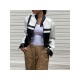  2024 PU Contrast Color Women's Long Sleeve Jacket