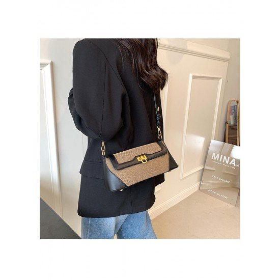  2024 Retro Style Contrast Color Women's Bag