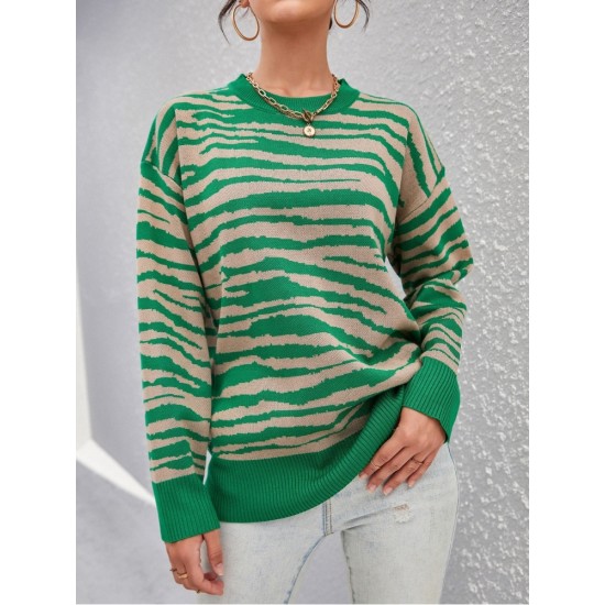  2024 Autumn Round Neck Women's Knitted Sweater