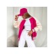  2024 Casual Contrast Color Women's Baseball Jacket