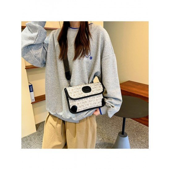  2024 PU Letter Embroidery Women's Shoulder Bags