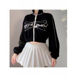 Printed Fall Black Women Jacket Coats Printed Fall Black Women Jacket Coats