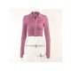  2024 Pure Color Long Sleeve Crop Top