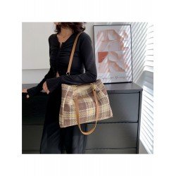 Black Canvas Plaid Ladies Tote Bags Black Canvas Plaid Ladies Tote Bags