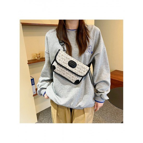  2024 PU Letter Embroidery Women's Shoulder Bags