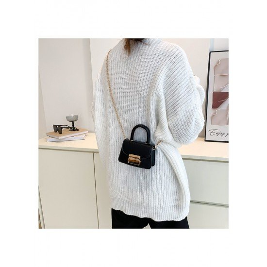 Chic Black Chain Shoulder Bags For Women