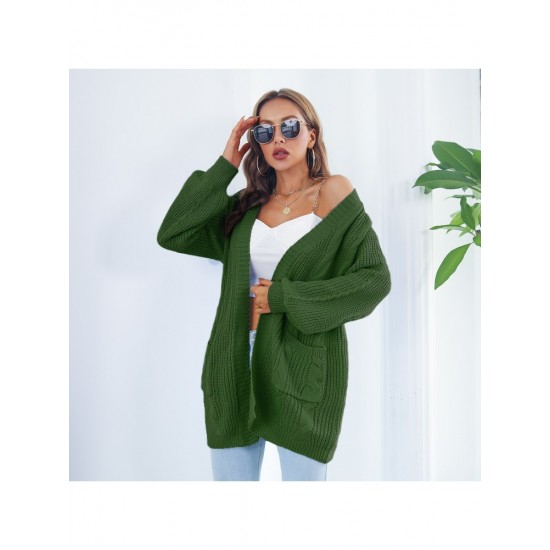  2024 Casual Lantern Sleeve Cardigan Sweater