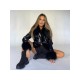  Women's Winter New Pu Leather Long Sleeve Coat
