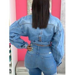 Casual Fashion Pure Color Denim Jacket For Women Casual Fashion Pure Color Denim Jacket For Women