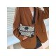  2024 PU Letter Embroidery Women's Shoulder Bags