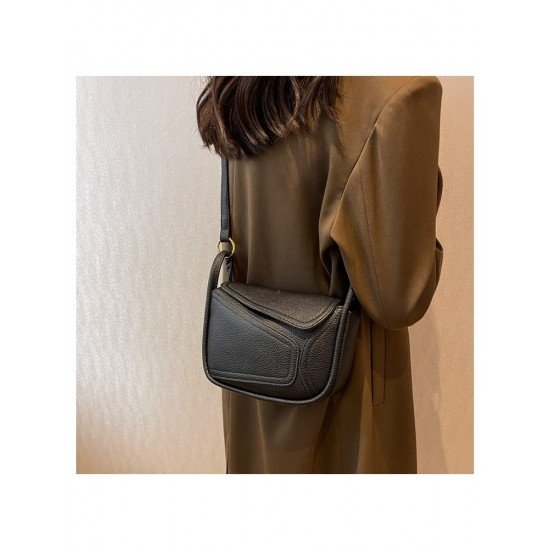  2024 PU Pure Color Shoulder Bag For Women