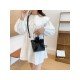  PU Bow Pure Color Bucket Bag For Women