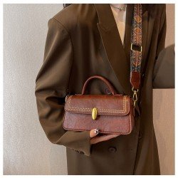  Texture Versatile One Shoulder Square Bag
