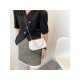  2024 Niche Crocodile Print Faux Pearl Shoulder Bag
