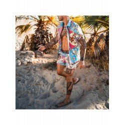 Sleeve Spring Contrast Color Short Sleeve Suit  Sleeve Spring Contrast Color Short Sleeve Suit