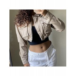 Fall 2024 Fashion Pocket Women's Short Jacket  Fall 2024 Fashion Pocket Women's Short Jacket