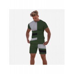 Leisure Sports Colorblock Short Suits For Men  Leisure Sports Colorblock Short Suits For Men