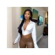  2024 Pure Color Long Sleeve Crop Top