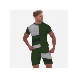 Leisure Sports Colorblock Short Suits For Men  Leisure Sports Colorblock Short Suits For Men