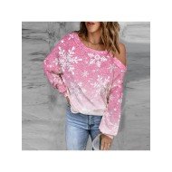  2024 Casual Gradient Women's Long Sleeve Sweater