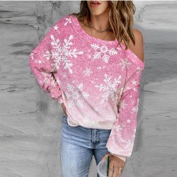  2024 Casual Gradient Women's Long Sleeve Sweater