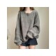  2024 American Pure Color Round Neck Knitwear