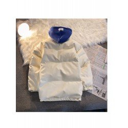 Hooded Collar Patchwork Black Down Coats For Men Hooded Collar Patchwork Black Down Coats For Men