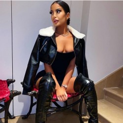  2024 Pure Color Turndown Collar Short Jackets