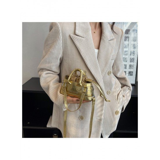  2024 Pure Color PU Shoulder Bag For Women
