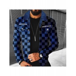 Street Grid Black Men Jacket Coats Street Grid Black Men Jacket Coats