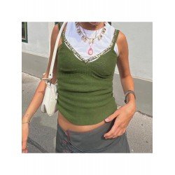 Summer Sleeveless Green Tank Tops For Women Summer Sleeveless Green Tank Tops For Women